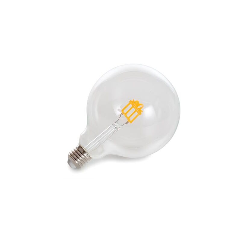 Image of Deco lampadina - lampadina decorativa - filamento dorato con forma di regalo - 220-240 v
