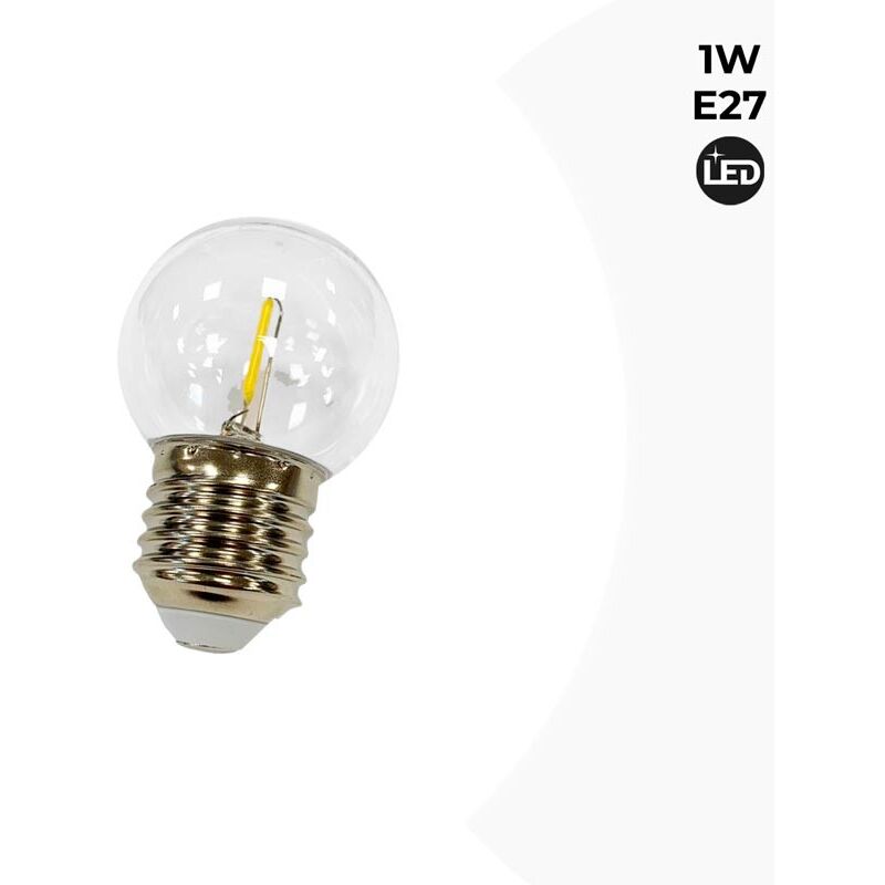Lampadina decorativa a filamento led 1W E27
