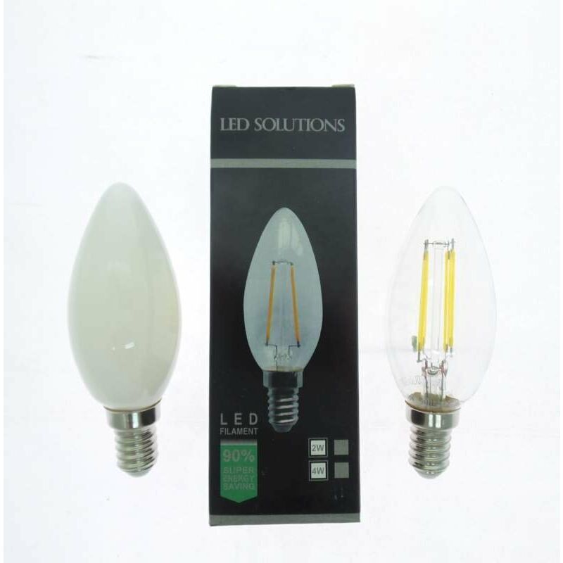 Image of Esolution - lampadina E14 goccia candela 4W=40W led filament led 440 lumen 4w E14 Opaca fredda
