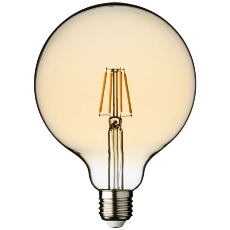 Lampadina E27 Vintage Globo Ø 125 Bianco Caldo 4W
