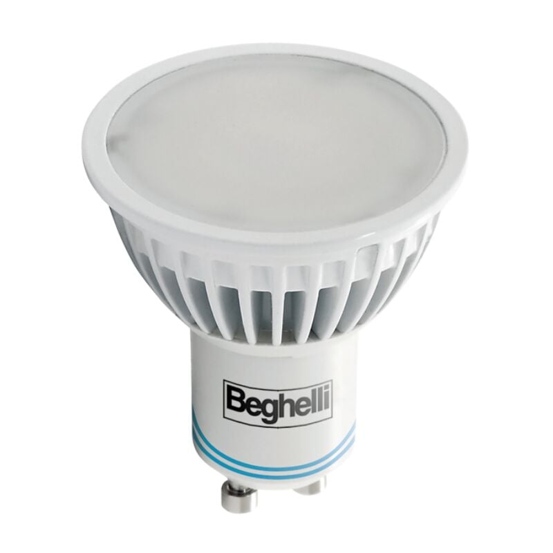 Image of Beghelli lampada spot led GU10 4W 3000k luce calda black-out 56302