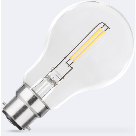 Lampadina Filamento LED B22 2W 260 lm A60  2700K Bianco Caldo