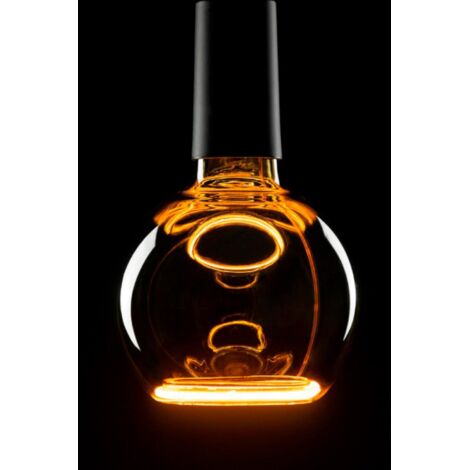 Lampadina Filamento LED E27 6W 220 lm G125 Globe Smoky Modello SEG55056 CREATIVE-CABLES 1900K Super Caldo