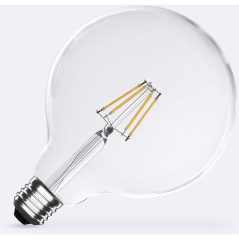 Lampadina Filamento LED E27 6W 720 lm Regolabile G125 No Flicker 4000K Bianco Naturale