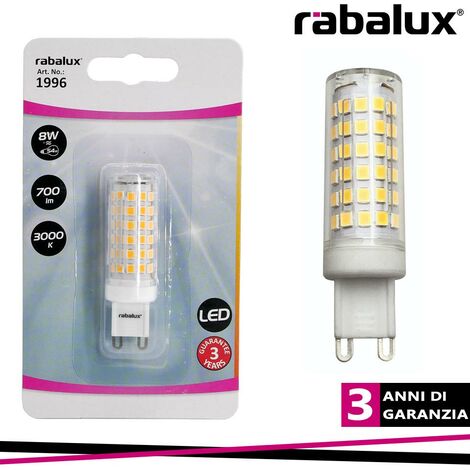 LAMPADINA G9 8W 3000K 800LM                                                                              - Luce CALDA