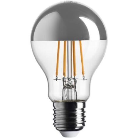 LAMPADINA GOCCIA CUPOLA ARGENTATA LED 7W LUCE CALDA 2700K 680LM E27 BOT