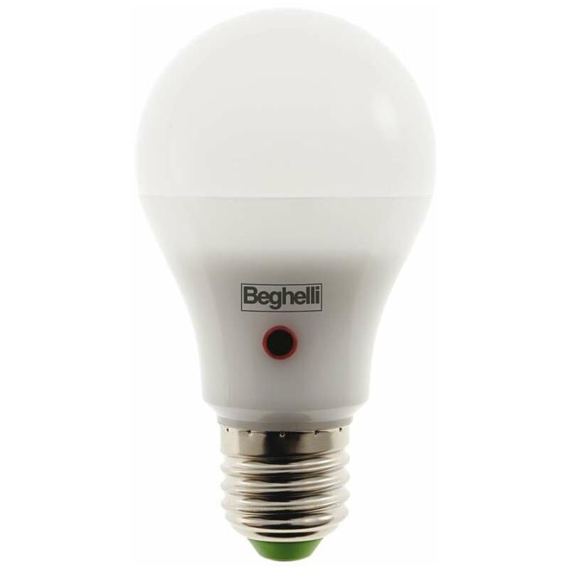 Beghelli - Lampadina a Led Saving Goccia Sensor Prem E27 12W 4K Luce Bianca