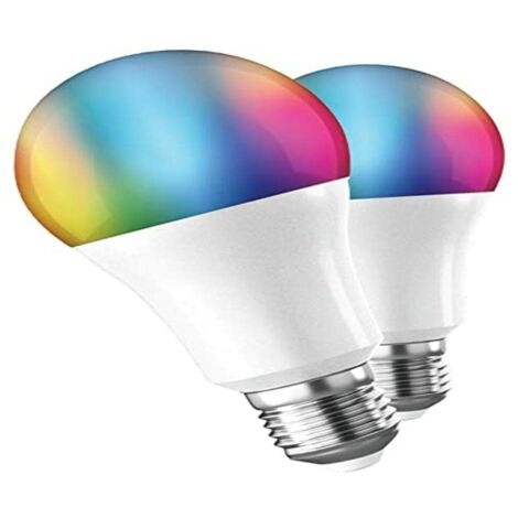 Lampadina intelligente muvit io a60/ presa e27/ 9w/ 800 lumen/ 2700k-6500k/ confezione da 2 pezzi.