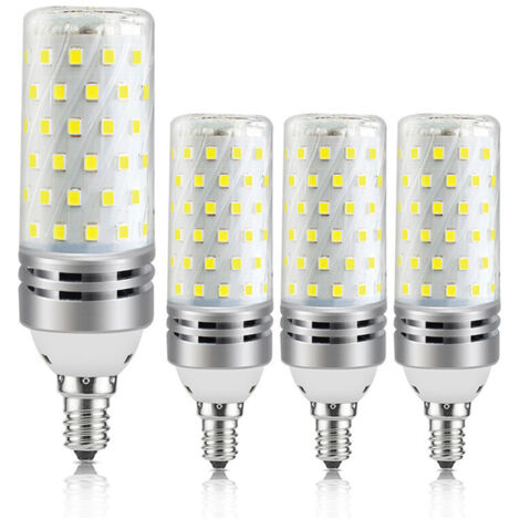 Lampadina LED 16W bianco caldo 3000K, equivalente a una lampada alogena da 100W 120W, 1600LM, 360°, non dimmerabile, lampadina LED a candela E14, classe A+4]