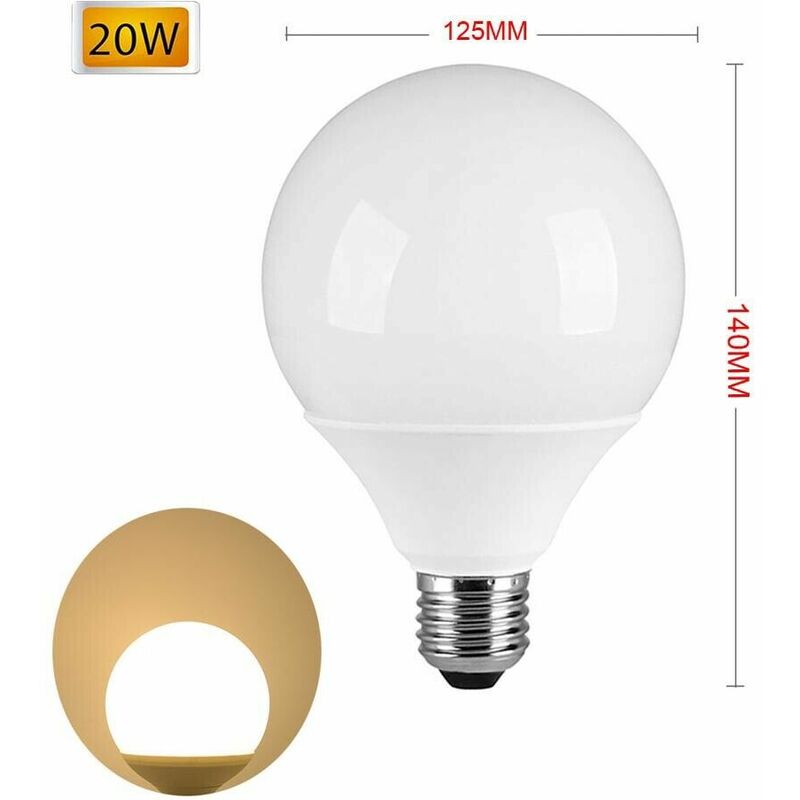 Image of Lampadina Led 20 W Lampada Globo Sfera Luce Naturale E27 G125