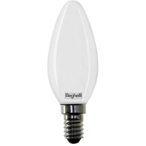 Lampadina led 5w e14 4000k luce naturale oliva beghelli 56533