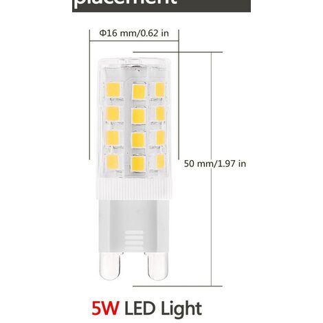 Arcchio lampadina LED bispina G9 4,5W 3.000K