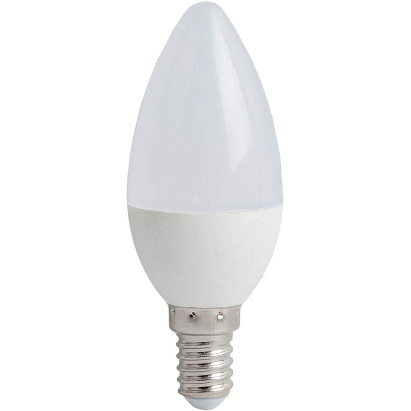 Image of Vetrineinrete - Lampadina led 8 watt candela luce bianca fredda 6500k lampada risparmio energetico per illuminazione