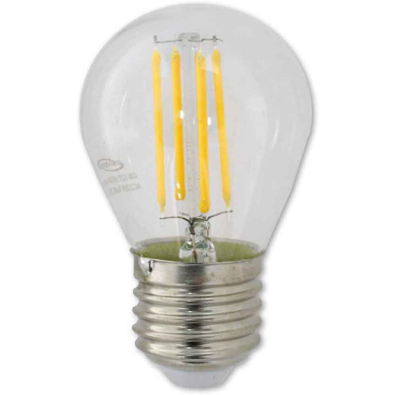 Image of Lampadina led a filamento 4 watt g45 attacco e27 sfera luce fredda 6500k 440 lumen lampada