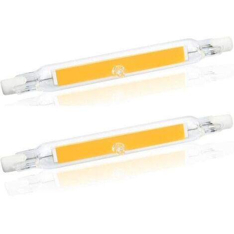 Lampadina LED a filamento COB R7S 78MM J78 da 5W, 500 lumen a 360 gradi, equivalente a una lampadina alogena da 30W, 48W, 50W, perfetta per casa, cucina, soggiorno, balcone, ufficio, ecc. (2 pezzi, bi