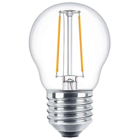 Lampadina Led a Filamento E27 G45 a sfera 2W Bianco caldo 2700K Novaline