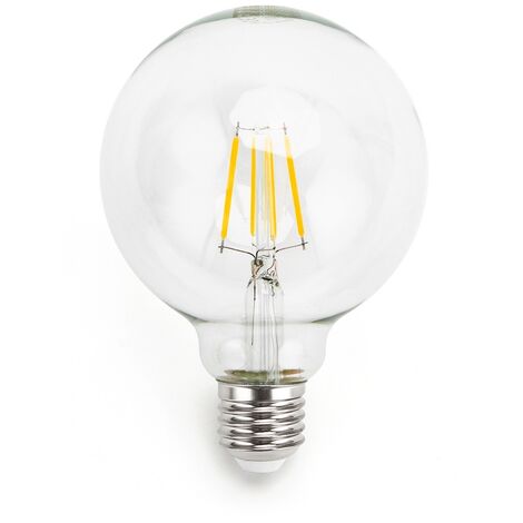 Lampadina Led a Filamento E27 G95 a globo 6W Bianco caldo 2700K Aigostar