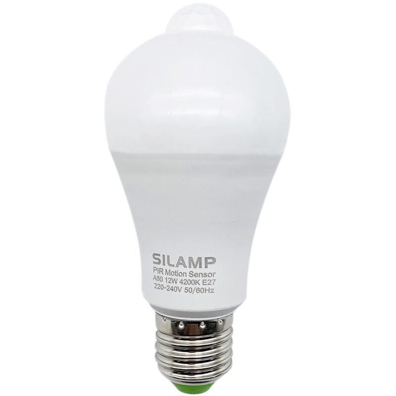 Lampadina Led A60 E27 12W con sensore di movimento...