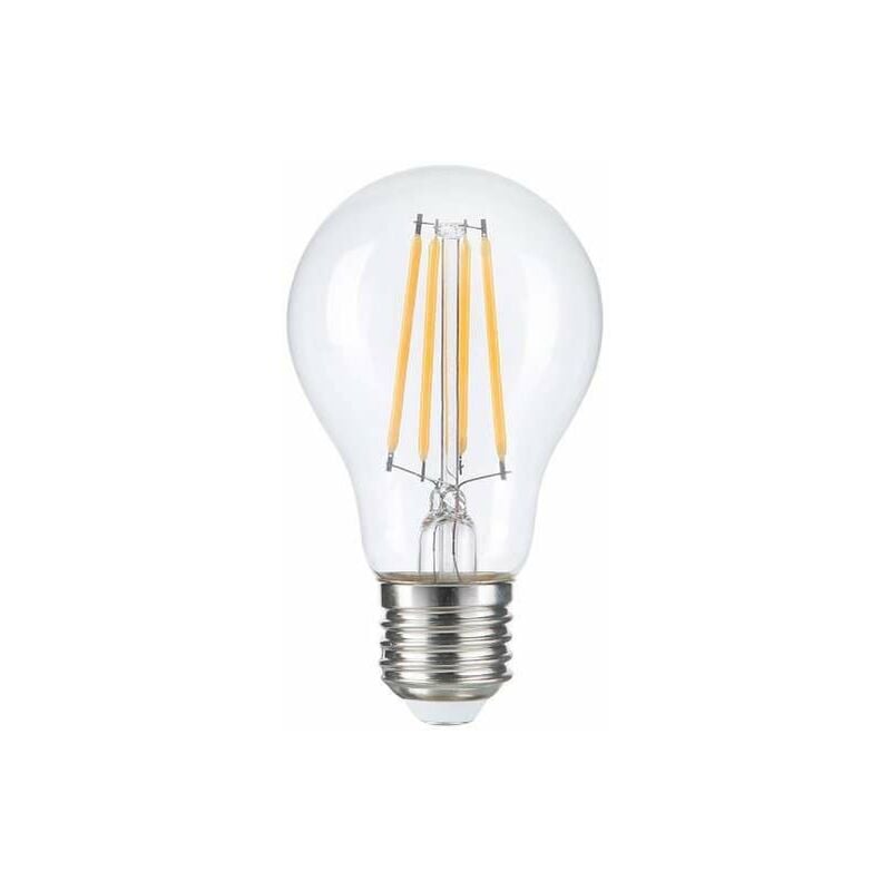 Lampadina led A60 Filament 8W Dimmerabile E27 Bianco Hot 2700K
