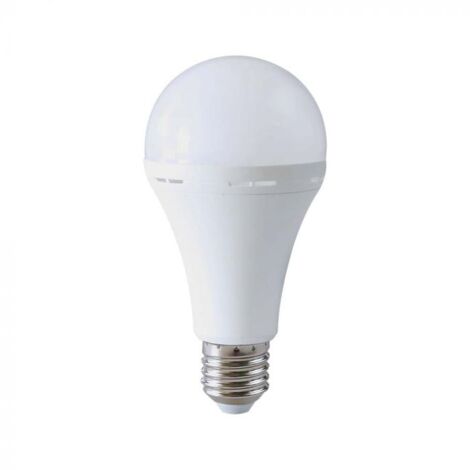 Lampadina led a90 v-tac di emergenza con batteria 3,7v 1800mah e27 15w 4000k - 7795