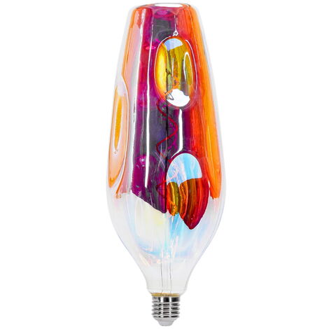 Lampadina Led Bottle Rainbow a Filamento E27 CR110 a Bottiglia 4W decorativa Bianco caldo 1800K Aigostar