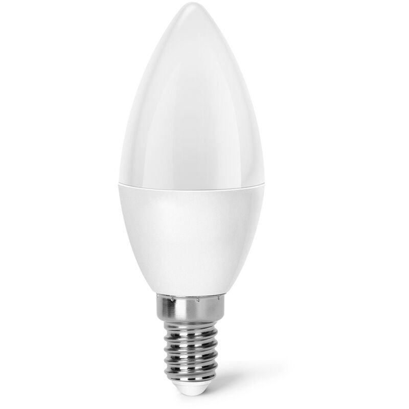 Aigostar - Lampadina Led E14 C37 a oliva 6W Bianco...