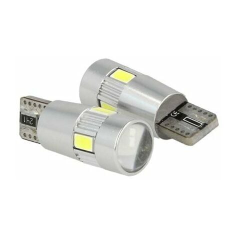 CANBUS LED 8x 5730 SMD presa T10, W5W - Bianco caldo