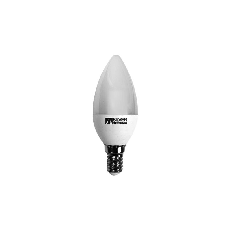 Image of Silver Electronics - Lampadina a led vela E14 7W 3000K