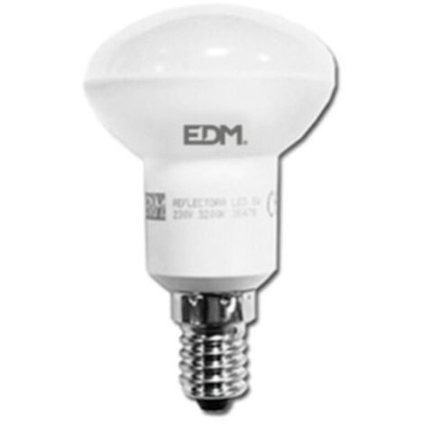 Lampadina LED con riflettore r50 e14 5w 400lm 3200k luce calda ø50x86mm EDM