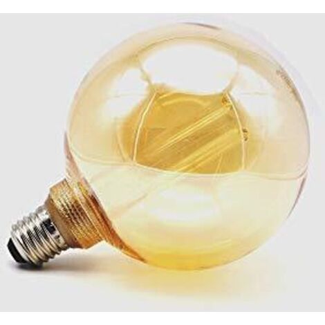 Lampadina LED decorativa g125 globo e27 4w 200lm 1800k luce calda ø125 x 165 mm