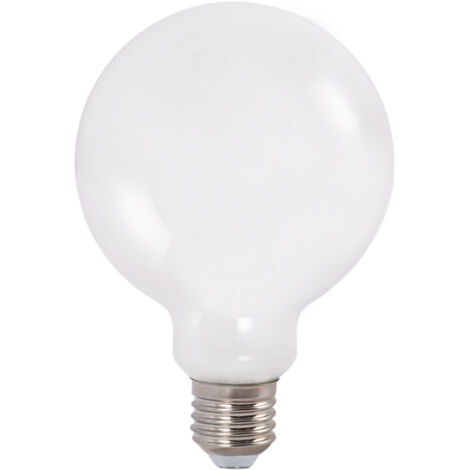 BARCELONA LED Lampadina LED decorativa "Milky" - E27 G95 - 6W - 3000K - Bianco Caldo