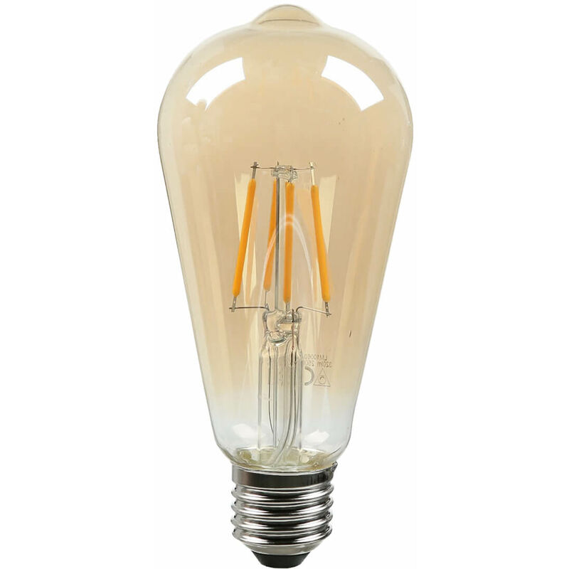 Image of Lampadina led dimmerabile E27 Filamento 4 Watt 2500 k 320 lm Lampada Edison - Chiaro