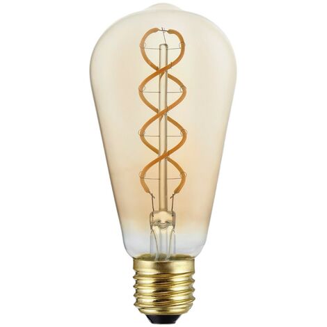 C01 - Lampadina LED C35 dorata filamento a spirale