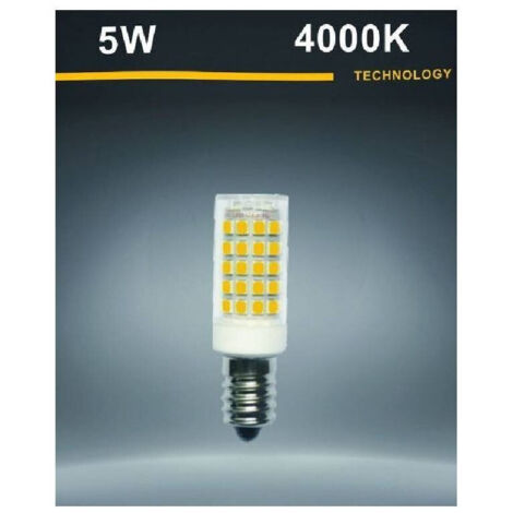 Lampadina Led E14 5 Watt Toni Di Luce Calda 3000k Fredda 6500k Naturale 4000k