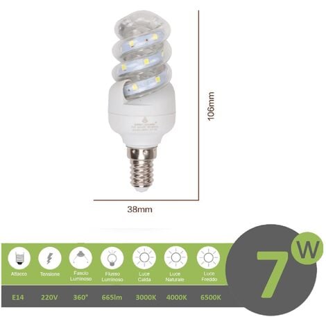 E14 6W lampadina LED 3.000K 550lm per With Me