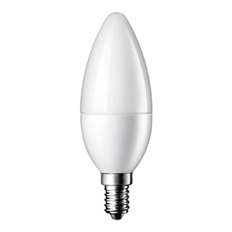 Lampadina led E14 a fiamma 6W - Bianco naturale