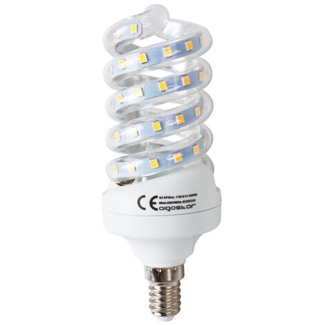 Lampadina Led E14 a tubo a spirale 11W Bianco caldo 3000K Aigostar