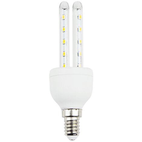 Lampadina Led E14 a tubo a U 6W Bianco freddo 6400K Aigostar