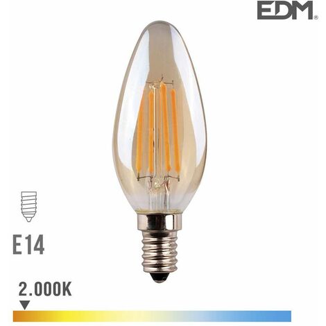 Lampadine a candela led E14 8W luce calda 3000K 640Lm KLASSIC-E14C