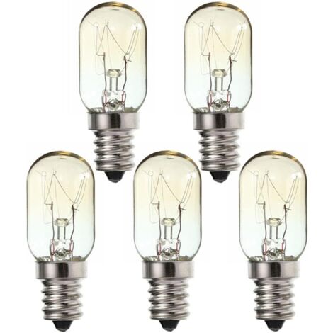Lampadina LED E14 Confezione da 5 Lampadine a vite E14 15W 230V, Lampadina riscaldante a vite Edison piccola SES Bianco caldo 2700K, Lampadina per macchina da cucire E14, Lampadina per frigorifero Pig