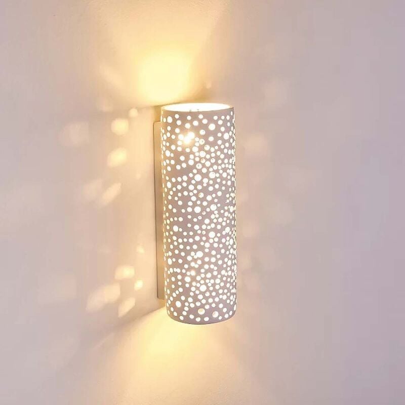 Applique bidirezionale da parete in gesso 'comb' - 2 x E14