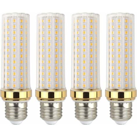 Lampadina LED E27 20W bianco caldo, equivalente a lampada alogena E27 150W, lampadina LED E27 bianco caldo per garage/studio, confezione da 4, - Lampadina RWLED E27