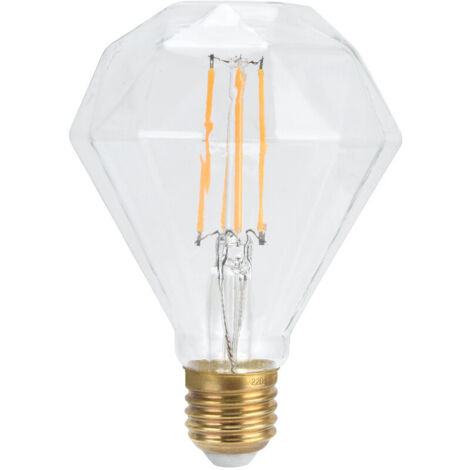 Lampadina LED E27 da 4W, lampadina a filamento decorativa vintage per lampadario, applique, luce calda e trasparente 220V