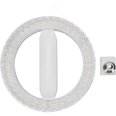 Lampadina LED E27/E26 24W - 3 temperature di colore, forma rotonda in cristallo, risparmio energetico