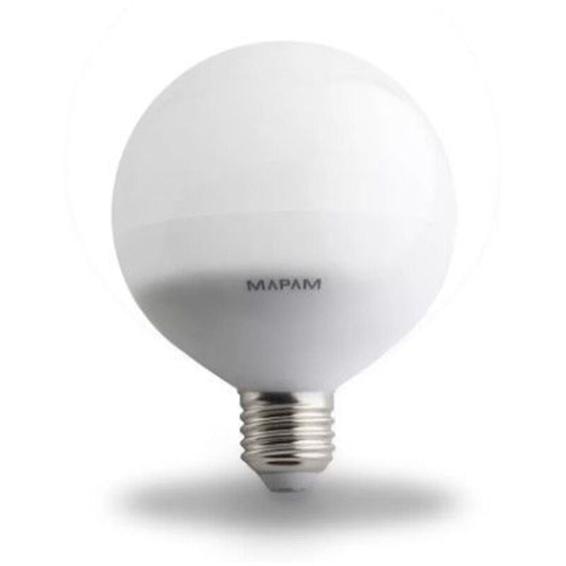 Image of Trade Shop Traesio - Lampadina Led E27 Globo G95 12w Attacco Grande Luce Naturale 4500k Basso Consumo 00371 -