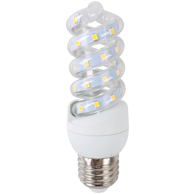 Lampadina Led E27 a tubo a spirale 7W Bianco