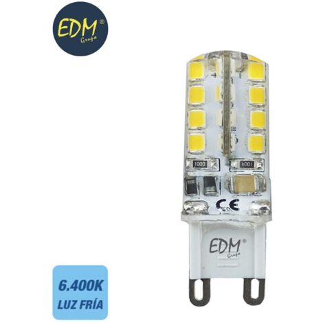 Lampadina LED EDM G9 Silicone 2.5W 170lm 6400K Luce Fredda Ø1.6x5cm