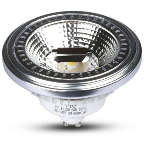 LAMPADINA LED FARETTO - AR111 12W GU10 BEAM 40 COB CHIP BIANCO NATURALE DIMMERABILE 4500K                - Luce NATURALE