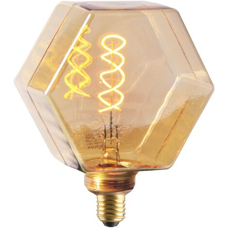 Lampadina LED Filament ambra E27 4W 260lm 1800K Polux