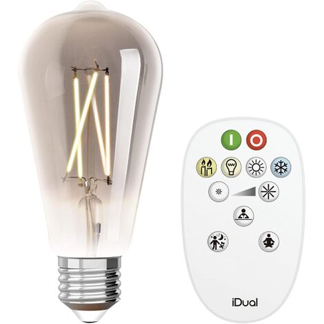 LAMPADINA LED FILAMENT ST64 E27 ARGENTO